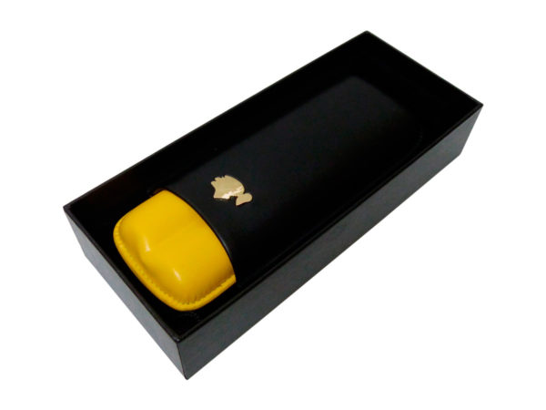 Porta charuto Cohiba para 2 charutos preta/amarela - Imagem 5