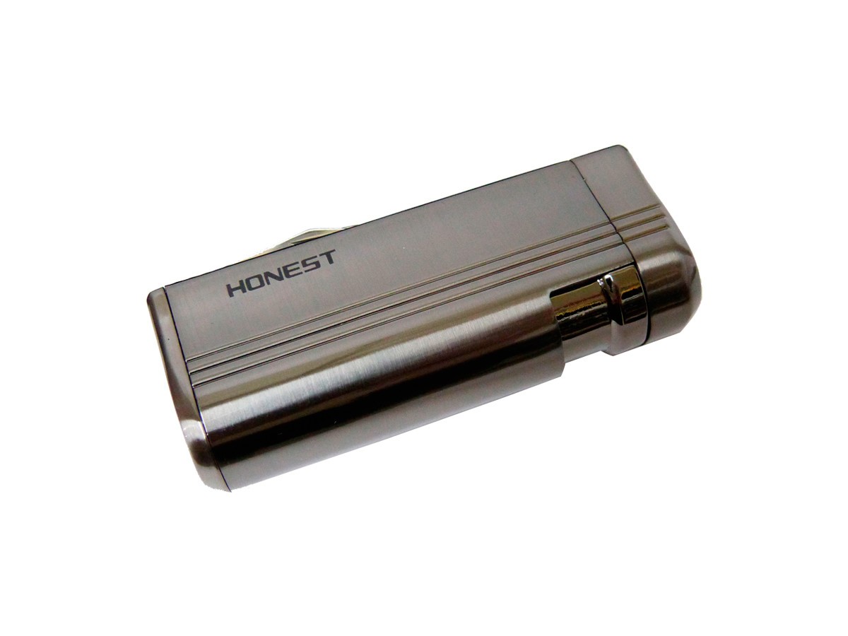 Maçarico Honest 1 chama com canivete grafite BCZ055G