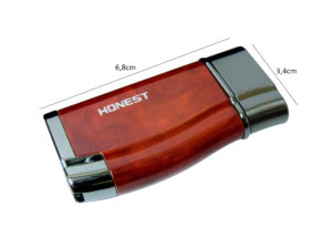 Maçarico Honest com 2 chamas e furador marrom BCZ163M