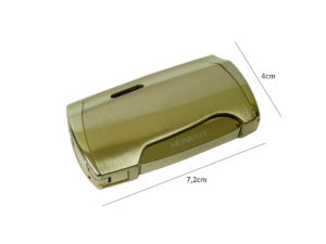 Maçarico Honest 2 chamas com furador dourado BCZ3018D