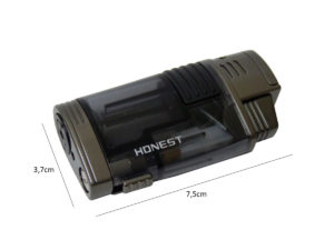 Maçarico Honest 2 chamas preto BCZ3035P