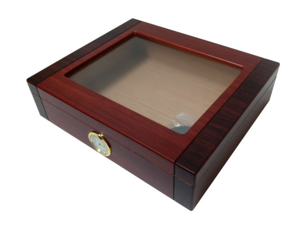 Caixa umidora de madeira com visor para 12 charutos VG5196 - Imagem 3