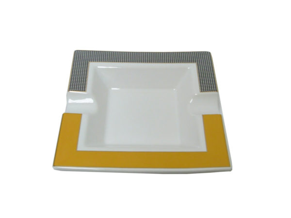 Cinzeiro de Cerâmica Quadrado Para 2 Branco - Imagem 3