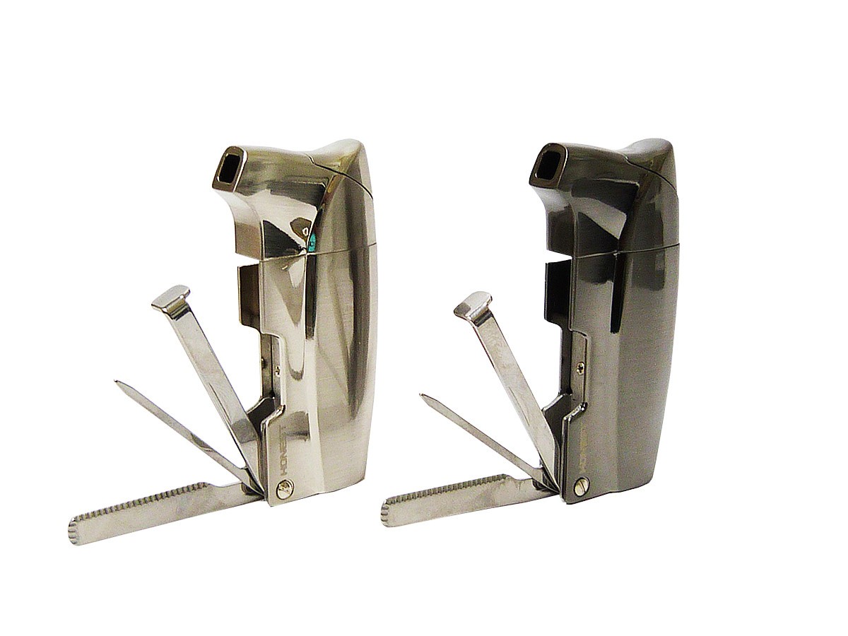 Maçarico Honest com 1 chama + kit cachimbo - prata BCZ442