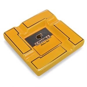 Cinzeiro Cohiba Amarelo Quadrado p/4 Charutos