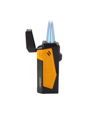 Maçarico Honest 4 chamas com furador, amarelo – BCZ769AM